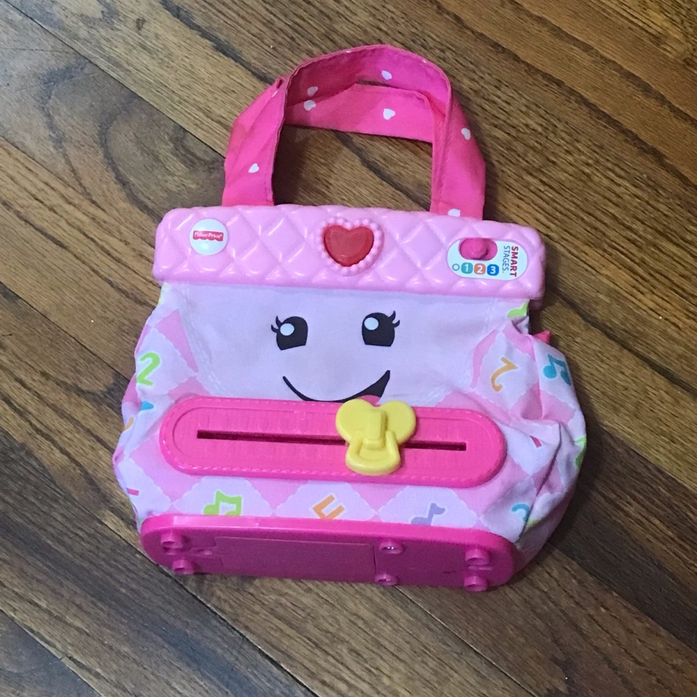 Fisher-Price Baby Toddler Toy Laugh Learn My Smart Purse Lights & Learning Sound - Picture 3 of 10